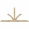 Ekena Millwork Richland Rough Sawn Timber Gable Bracket, Douglas Fir, 84"W x 42"H x 4"D x 4"F, 12/12 Pitch GBW084X42X0404RIC00RDF - alternate 1